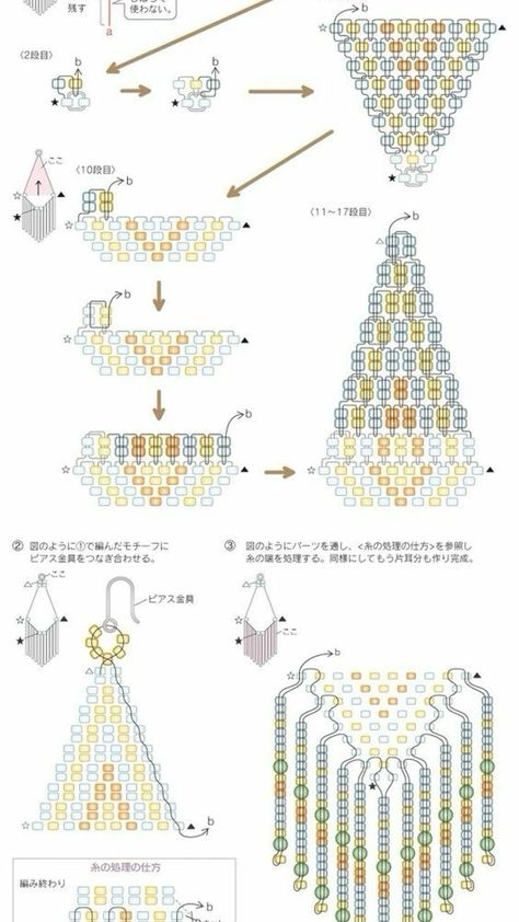 Anting Manik, How To Weave, Beaded Earrings Diy, Seed Bead Patterns, Beading Techniques, Bead Weaving Patterns, Seed Bead Tutorial, Beaded Earrings Patterns, Beadwork Patterns