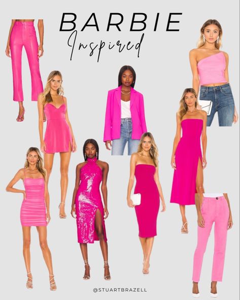 Barbie inspired fashion finds Barbie Outfits Ideas Pink, Barbie Pink Outfit Ideas, Blush Pink Outfit, Hot Pink Fashion, 31 December, Barbie Inspired, Pink Barbie, Ideas Outfit, Valentines Outfits