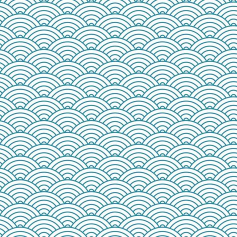 Japanese Waves Pattern, Japan Cloud Pattern, Japanese Wave Pattern, Japanese Restaurant Design, Japan Pattern, New Year Background, Japanese Wave, Waves Vector, Japanese Waves