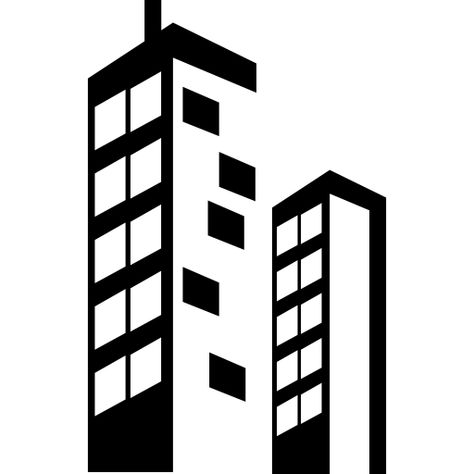 Skyscraper buildings I Free Icon Building Silhouette, Building Icon, Lino Art, Building Drawing, Wine Label Design, Village House Design, Home Icon, Stencil Art, Free Icon