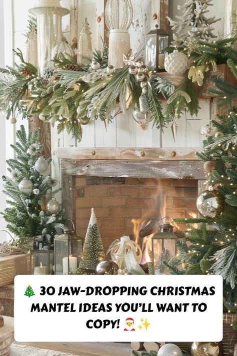 Transform your mantel into a festive masterpiece this holiday season! These 30 stunning Christmas mantel decor ideas feature classic, modern, rustic, and DIY inspirations to make your home cozy and magical. Pin now and deck your halls in style! 🎄🌟 #ChristmasDecor #MantelIdeas #HolidayHome Christmas Mantle Decor Ideas, Decorating Your Mantle, Christmas Tree Mantle, Christmas Mantel Ideas, Christmas Mantel Decor, Mantel Decor Ideas, Make Your Home Cozy, Mantel Ideas, Holiday Fragrance