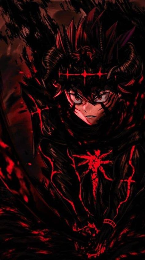 Black Clover Asta Demon Form, Red And Black Anime Pfp, Red Anime Wallpaper, Asta Demon, Black Clover Wallpaper, Clover Wallpaper, Anime Wallpaper 1920x1080, Red And Black Wallpaper, Dark Red Wallpaper