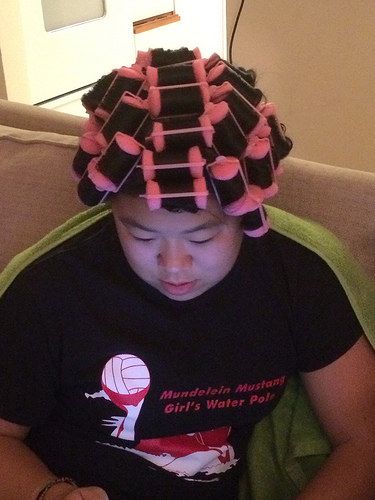 Sarah sleeping in sponge rollers! | i was running out of rol… | Flickr Rollers On Short Hair, Sleep Roller, Sleep In Hair Rollers, Sponge Hair Rollers, Sponge Rollers, Roller Set, Hair Setting, Hair Rollers, Foam Roller