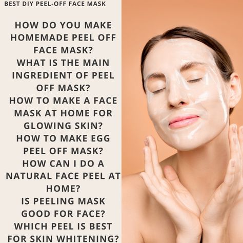 Peel-off face masks are a wonderful method to revitalize your skin since they remove pollutants, unclog pores, and improve texture. Here are the top 5 DIY peel-off face mask recipes, along with their benefits Face Mask Peel Off, Mask Recipes, Pore Mask, How To Make Eggs, Face Peel, Peeling Mask, Face Mask Recipe, Peel Off Mask, Unclog Pores