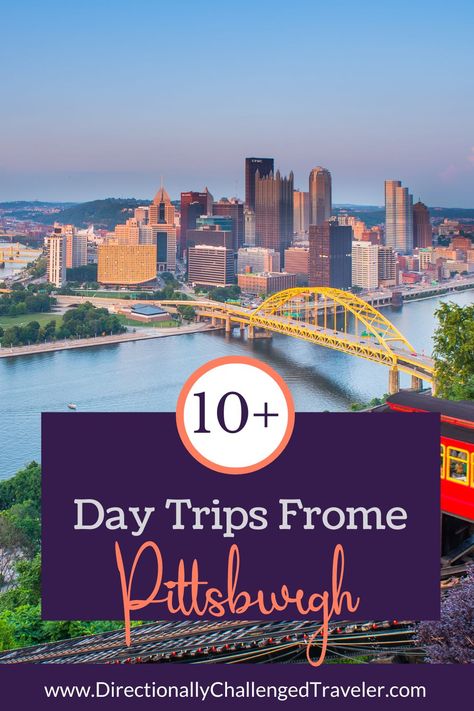 Take a break from the city and relax with these awesome day trips from Pittsburgh! Day Trips From Pittsburgh, American Travel, Pittsburgh Pennsylvania, The Best Day, Relaxing Day, Pittsburgh Pa, What To Pack, Take A Break, America Travel