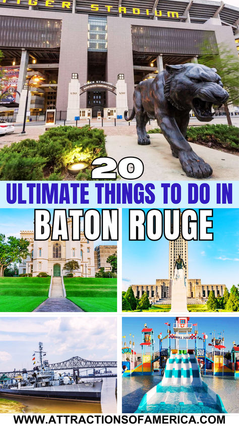 20 ultimate things to do in Baton Rouge Baton Rouge Restaurant, Things To Do In Baton Rouge, Baton Rouge Louisiana Things To Do In, Things To Do In Baton Rouge Louisiana, Louisiana Vacation, Downtown Baton Rouge, Southern History, Courtyard Marriott, Louisiana Travel