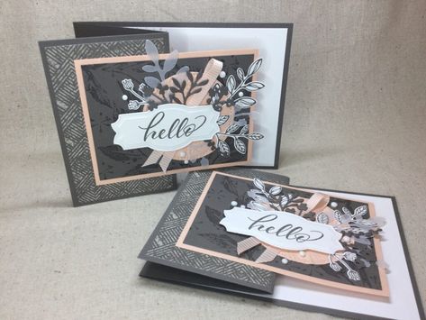 Inked & Tiled GHI - Order by July 17th - Jilli Bling Inked And Tiled, Hello Greeting, Masculine Birthday Cards, Stamp Projects, Fancy Fold Cards, Fancy Folds, Card Kits, Punch Cards, Stamping Up Cards