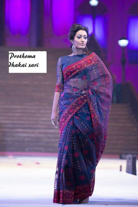 Bengali jamdani saree ❤ Dhakai Jamdani Saree Styling, Bangladeshi Jamdani Saree, Tant Saree Bengali, Corporate Saree, Jamdani Saree Bangladeshi, Silk Saree Blouse Pattern, Bangladeshi Saree, Dhakai Saree, Kanchipuram Pattu Sarees