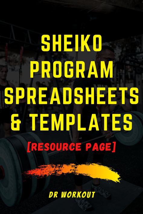 20 Sheiko Program Spreadsheets & Templates Powerlifting Program, Bodyweight Workout Routine, Free Workout Programs, Online Personal Training, Bodyweight Exercises, Free Workout, Spreadsheet Template, Power Rack, Workout Routines