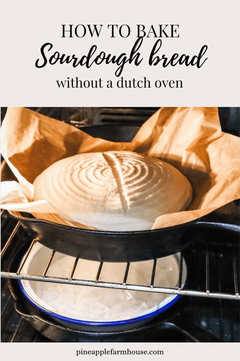 How to bake sourdough bread without a dutch oven How To Make Sourdough Bread Without Dutch Oven, Baking Bread Without Dutch Oven, Easy Sourdough Bread Recipe Without Dutch Oven, Sourdough Bread Recipe No Dutch Oven, No Dutch Oven Sourdough Bread, Sourdough No Dutch Oven, How To Bake Sourdough Bread Without Dutch Oven, Sourdough Bread Recipe Without Dutch Oven, Bake Sourdough Without Dutch Oven