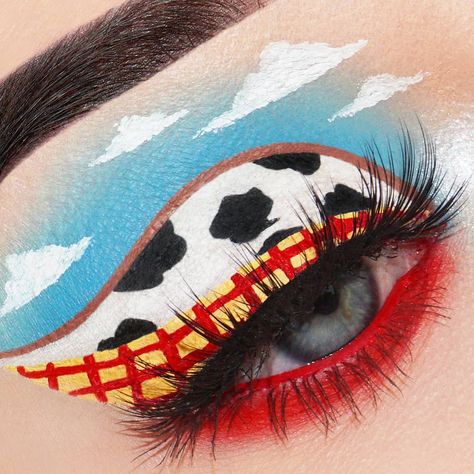 Toy Story Makeup, Cowboy Makeup, Stunning Eye Makeup, Toy Story Movie, Sugarpill Cosmetics, Stunning Eyes, Hair Dresser, Hair Colorist, Rainbow Hair