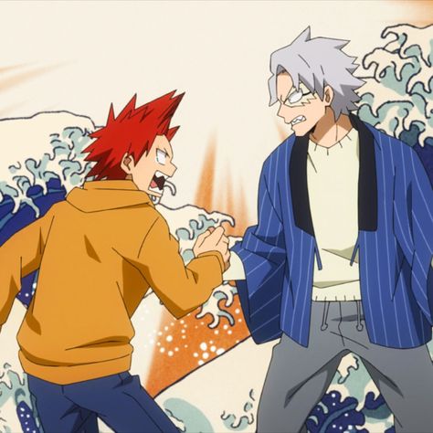 Kirishima And Tetsutetsu, Mha Aesthetic, Mha Screencaps, Class 1b, Riku Kingdom Hearts, Manly Stuff, Kirishima Eijirou, Buko No Hero Academia, Boku No Hero Academia Funny