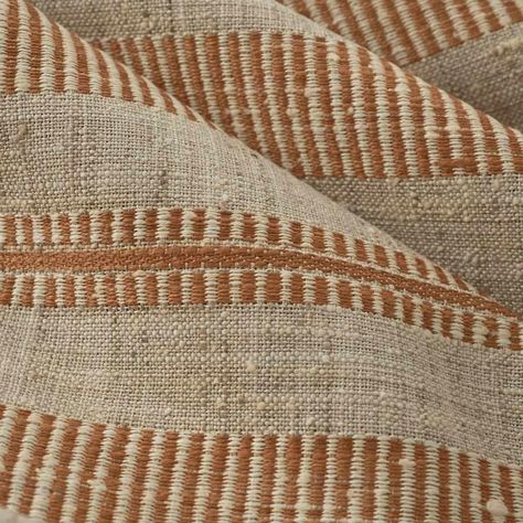 Grotto Stripe Terracotta Terracotta Fabric, Den Design, Rust Fabric, Fabric Tiles, Red Textiles, Earthy Bedroom, Mountain Living, Boho Fabric, Sofa Upholstery