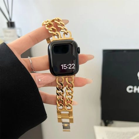 Bracelet Apple Watch 40mm Ladies Metal | Stainless Steel Bracelet | Watchbands - Luxury - Aliexpress Ladies Apple Watch, Apple Watch Iphone, Apple Watch Sizes, Champagne Bubbles, 3 Women, New Apple Watch, Dress Indian, Apple Watch Models, Apple Accessories