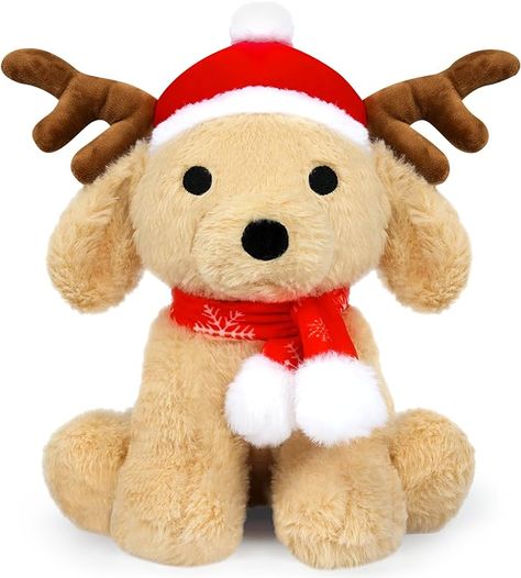 Amazon.com: Hagusahuo Dog Plush Elk Stuffed Animal Toy, Soft Christmas Plushie Pillow, Cute Puppy Plush Doll Toy for Kids Boys Girls Kawaii Christmas Decor (Elk-Teddy) : Toys & Games Christmas Plushies, Plushie Pillow, Puppy Plush, Soft Christmas, Kawaii Christmas, Toy For Kids, Cute Puppy, Christmas Dog, Plush Dolls