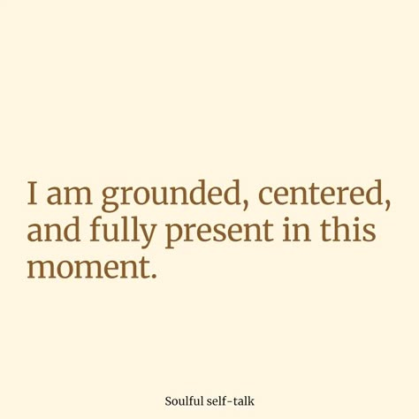 Embrace the power of being grounded and centered in the present moment. 🌍✨ Trust in your strength and find peace within. Let's cultivate stability and connection together! ______________________________________________________________ #IAmGrounded #InnerPeace #Mindfulness #StayGrounded #PersonalGrowth #SelfAwareness #Grounding #MentalWellness #BePresent #CalmMind #NatureConnection #EmotionalStability #BalancedLife #SelfCare #HolisticLiving #MindBodySoul #Empowerment #PeacefulLiving #Findin... Present Affirmations, Present Moment Quotes, Grounded Quotes, Money Bowl, Being Grounded, Be Present Quotes, Digital Money, Vision Board Quotes, Yoga Inspo