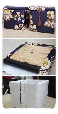 Budget Decorating. I Diy Storage Ottoman, Diy Small Apartment, Diy Ottoman, Apartment Decorating On A Budget, Small Space Diy, Small Apartment Decorating, Custom Storage, Creative Furniture, Décor Diy