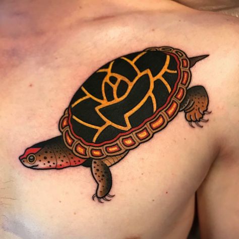 Image may contain: one or more people and closeup Stay Humble Tattoo, Humble Tattoo, Best Feminine Tattoos, Tortoise Tattoo, Traditional Tattoo Inspiration, Turtle Tattoo Designs, Old School Tattoo Designs, Tatuaje A Color, Turtle Tattoo