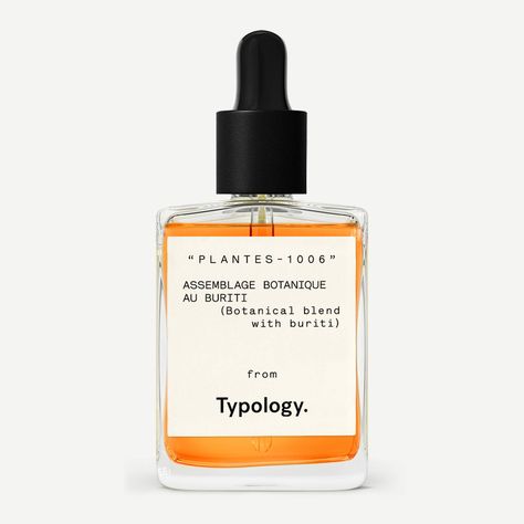 Typology Facial Care Routine, Buriti Oil, Sunkissed Skin, Daucus Carota, Pipettes, Plant Cell, Cosmetics Industry, Botanical Oils, Night Serum