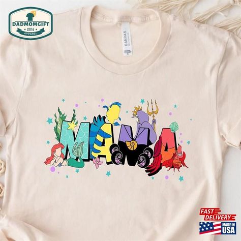 The Little Mermaid Disney Mama Shirt Mother's Day Hoodie Sweatshirt Check more at https://dadmomgift.com/product/the-little-mermaid-disney-mama-shirt-mother-s-day-hoodie-sweatshirt/ Mermaid Disney, Mama Shirt, Little Mermaid, Shirt Ideas, The Little Mermaid, Ariel, Hoodie Sweatshirt, Mother’s Day, Mother's Day