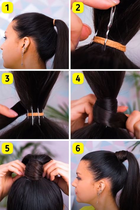 Ponytail Tutorial, Two Ponytails, Cute Skirt Outfits, Hair Wraps, Hair Strand, Everyday Hairstyles, Cute Skirts, Hair Care Tips, Ponytail Hairstyles