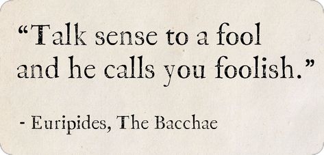 The Bacchae Euripides, The Bacchae, Junk Drawer, The Fool