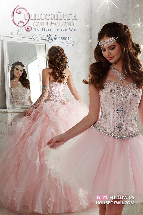 Quinceanera Collection Style 26811- Quinceanera Collection Simple Quinceanera Dresses, Xv Dresses, Invitations Quinceanera, Quinceanera Collection, Quinceñera Dresses, Quinceanera Dresses Pink, Pink Ball Gown, Pretty Quinceanera Dresses, Quince Dress