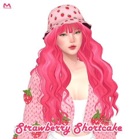 Hair Accessories Cc Sims 4, Sims 4 Strawberry Shortcake, Sims 4 Cc Strawberry Clothes, Sims 4 Cc Lookbooks Hair, Sims 4 Strawberry Shortcake Cc, Strawberry Shortcake Sims 4 Cc, Sims 4 Cc Strawberry, Sims 4 Strawberry Cc, The Sims 4 Look Book