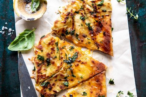 Garlic Naan Grilled Cheese | halfbakedharvest.com #naan #grilledcheese #easyrecipes Naan Sandwich Ideas, Cheese Naan, Easy Grilled Cheese, Half Baked Harvest Recipes, Garlic Naan, Garlic Cheese, Harvest Recipes, Half Baked, Naan Bread