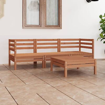 (eBay) 4 Piece Garden Set Honey Brown Solid Pinewood L0H5 Garden Lounge, Sofa Dimensions, Outdoor Lounge Set, Outdoor Seat, Patio Lounge, Honey Brown, Garden Seating, Garden Sofa, Love Your Home