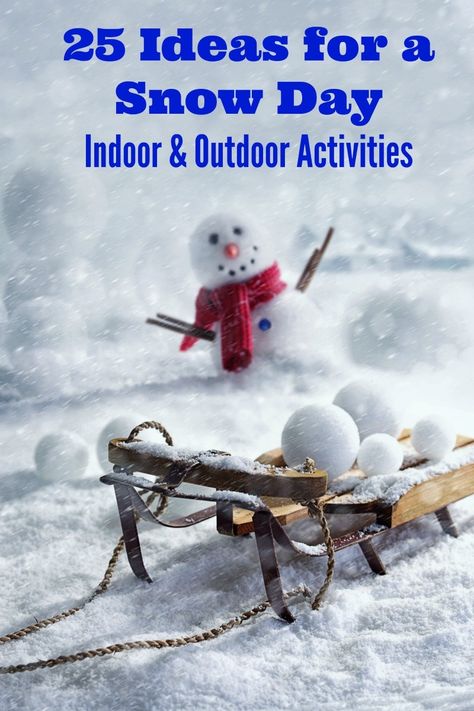 Easy snow day activities for kids for indoor or outdoor fun!  Snow days can be great for both kids and adults with these creative things to do inside, easy outdoor activities and fun ideas for making memories together! Snow Day Activities For Kids, Easy Outdoor Activities, Snowday Activities, Snow Day Activities, Things To Do Inside, Snow Activities, Winter Activities For Kids, Snow Days, Indoor Activities For Kids