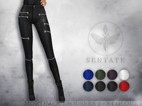 The Sims Resource: Mortimer Biker Pants by Sentate • Sims 4 Downloads The Sims 4 Jeans, Sims 4 Cc Goth, Black Simmer, Los Sims 4 Mods, Best Pants, Pelo Sims, Vetements Clothing, Biker Pants, Sims 4 Dresses