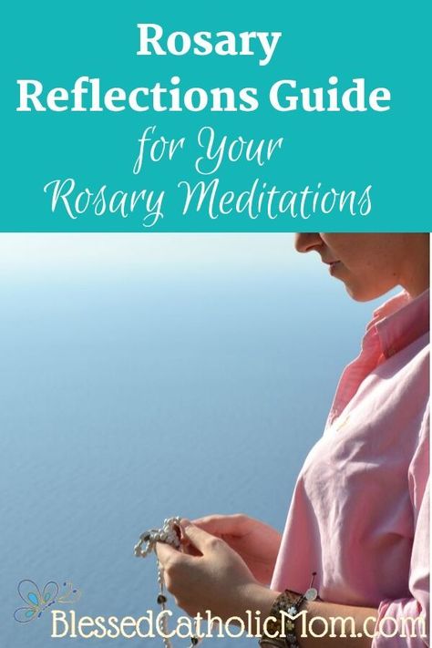 Having a Rosary reflections guide can help you to focus better as you meditate on the mysteries of the rosary. #Rosary #pray The Mysteries Of The Rosary, Rosary Meditations, Rosary Mysteries, Mysteries Of The Rosary, Catholic Doctrine, How To Meditate, Deeper Life, How To Focus Better, Praying The Rosary