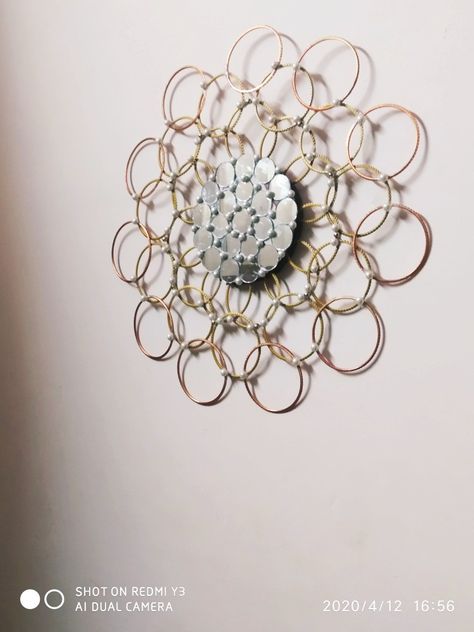 Using Old Bangles Old Bangles Diy, Bangle Diy Decor, Wall Hanging With Bangles, Bangles Diy Decor, Waste Bangles Craft Ideas, Old Bangles Crafts Ideas, Diy Crafts Butterfly, Crafts Butterfly, Youtube Vedio