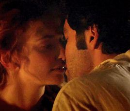 French Kiss Movie, Blow Kiss Gif, Actress Kiss, Passionate Kiss Gif, Olivia And Fitz, Eleanor Tomlinson Poldark Gif, Chest Hair, Poldark Series, Delena Kiss Gif