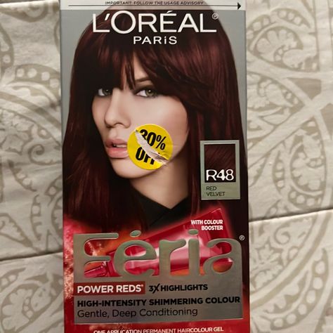 Brand New Dark Red Hair Dye. Never Been Used. 2 Boxes Will Be Included. Good Hair Dye Brands, Loreal Red Hair Color, Chocolate Red Hair Color, Dark Cherry Cola Hair Color, Dark Red Hair Dye, Auburn Hair Dye, Cherry Cola Hair Color, Feria Hair Color, Deep Auburn Hair