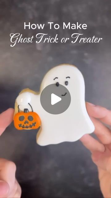 The Cookie Countess on Instagram: "Who remembers this cute ghost cutter from last year? Free royal icing transfer template available in the product description on our website! 👻✨" How To Make Ghosts, Cookie Countess, Royal Icing Transfers, Trick Or Treater, Cute Ghost, Royal Icing, Ghost, Product Description, On Instagram