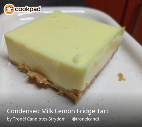 Fridge Tart Recipes, Guava Desserts, Home Made Puff Pastry, No Bake Chocolate Cake, Caramel Treats, Milk Tart, Lemon Yogurt, Dessert Bar Recipe, Lemon Pudding