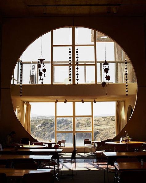 Arcosanti in Arcosanti, Arizona by Paolo Soleri. @arcosantiarizona @yoshihiromakino #Regram via @studiolowsheen Circle Window, Arizona Desert, Design Room, Japanese House, Amazing Architecture, Interior Architecture Design, Future House, Architecture Details, Interior Spaces