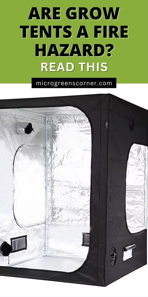 a grow tent Diy Tent, Growing Microgreens, Grow Tent, Fire Hazard, Growing Indoors, Grow Your Own, A Fire, The Fire, Letting Go