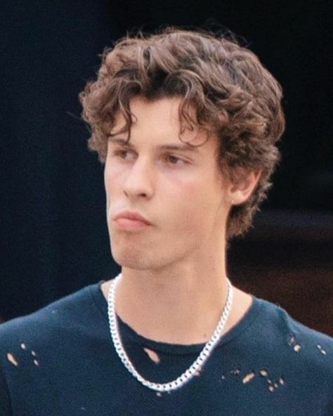 2b Haircut Men, Short Hair Men Wavy, Wavy Mid Part Men, Medium Hair Men Wavy, 2c Men Hairstyles, Medium Length Curly Hair Men Short Sides, Short Wavy Middle Part Men, Haircut For Guys With Curly Hair, Shawn Mendes Medium Hair