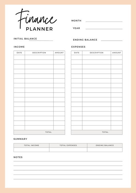 Kick Start 2024 with this Simple and Cute Finance Planner The perfect annual finance tool to add to your planner PDF Printable  That Girl Design  Cute Aesthetic Design Annual Budget Planner, Saving Journal, Planner Monthly Layout, Agenda Digital, Fitness Tracker Printable, Daily Planner Notepad, Budget Tracking, Annual Planner, Bullet Journal Ideas Templates