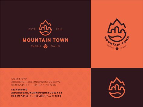 Mountain Town by Sava Stoic - Dribbble Town Logo, Camping Logo, Mccall Idaho, Snow Illustration, Logo Desing, City Logo, Simple Signs, Sermon Series, Store Ideas