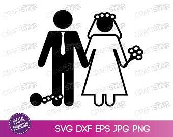 Bride And Groom Svg, Make Your Own Mug, Ball And Chain, Image Svg, Funny Wedding, Wedding Clipart, Wedding Crafts, Make Your Own Poster, Wedding Humor