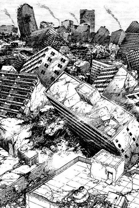 気 wish I knew who did this I think Katsuri Otomo Andermatt, Perspective Drawing Lessons, City Drawing, White Drawing, Perspective Art, Architecture Drawing Art, Background Drawing, Perspective Drawing, Environment Concept Art