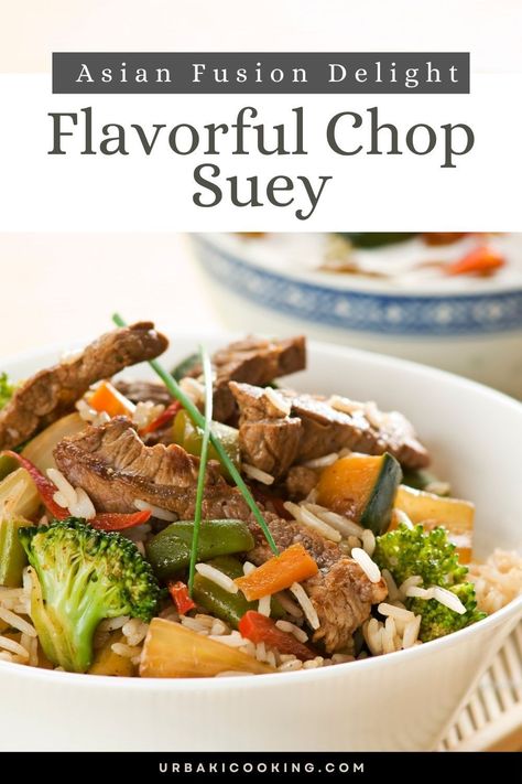 Uncover the magic of our delectable Chop Suey recipe, a timeless Chinese-American classic that has graced tables in the United States for over a century. Immerse yourself in a symphony of flavors as a medley of vibrant vegetables and succulent meats dance together in a sizzling wok, perfectly harmonized with a savory sauce that elevates each bite. Step into the world of culinary mastery and transform your kitchen into a haven of Asian fusion excellence. Click now to explore the secrets Chop Suey Recipe Chinese, Chop Suey Recipe, Chop Suey, American Dishes, Types Of Vegetables, Asian Fusion, Savory Sauce, Chinese Dishes, Bean Sprouts