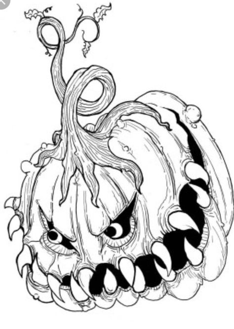 Gambar Halloween, Scary Halloween Coloring Pages, Halloween Pauroso, Scary Coloring Pages, Halloween Coloring Pictures, Halloween Colouring, Halloween Coloring Pages Printable, Pumpkin Coloring, Free Halloween Coloring Pages