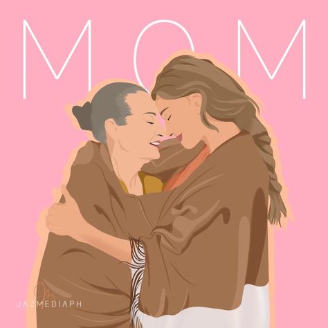 Custom digital portrait, girl portrait, illustrator, Faceless Illustrations, minimalist illustration, girl illustration, aesthetic, ibispaintx, girl with flower, flower illustration, illustration for instagram, illustration inspiration, Jazmediaph, profile, avatar, gift illustration, illustration woman, mothers day gift, mother's day ideas, mother illustration, family, mother daughter portrait, family portrait, daughter, mother Mother Daughter Aesthetic Faceless, Mother And Daughter Aesthetic Faceless, Mother Daughter Aesthetic Pictures, Girl Illustration Aesthetic, Mosaics Patterns, Mother Illustration, Mother's Day Illustration, Motherhood Illustration, Portrait Illustrator