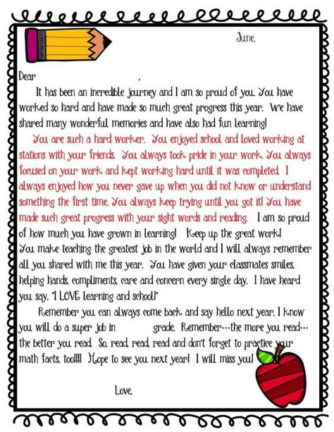 Letter To Students, 5th Grade Graduation, Teacher End Of Year, Graduation Speech, Letter To Teacher, End Of Year Activities, Letter To Parents, Preschool Graduation, Kindergarten Graduation