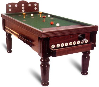 bar billiards/Skittles table Bar Billiards Table, Basement Man Cave Ideas, English Bar, Basement Man Cave, Cue Sports, Pool Table Room, Billiards Table, Snooker Table, Man Shed